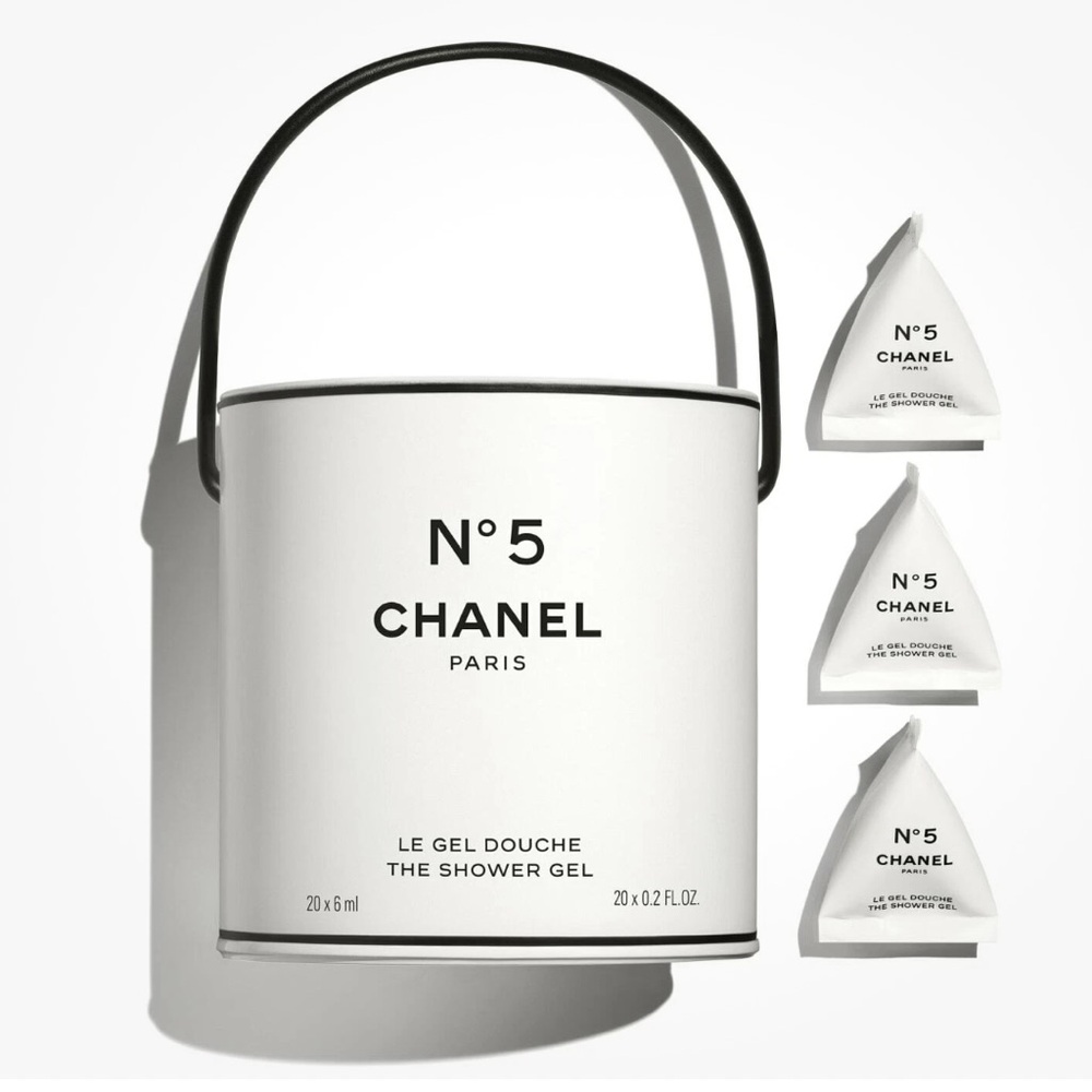 NIB CHANEL №5 Shower Gel Pods in Paint Can Factory 5 100 Anniversary Collection